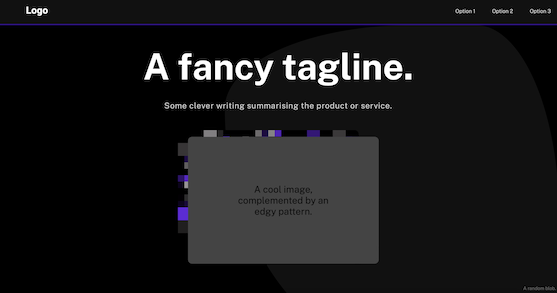 Screenshot of Product Landing Page